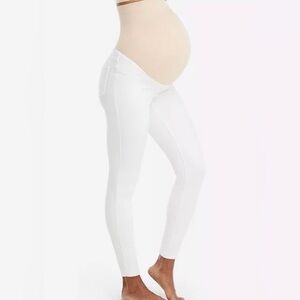 NWT Spanx Mama Ankle Jean-Ish Maternity Leggings in white size XS
